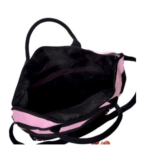 TAS WANITA TOTE BAG  VICTORIA'S SECRET EXPANDABLE STREAP PINK BLACK TAS #4008