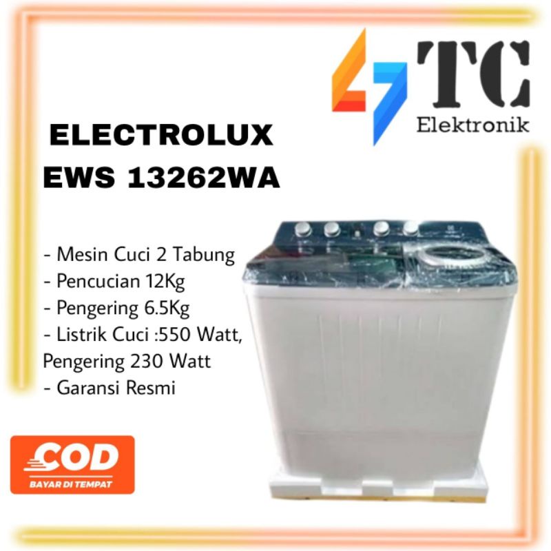 MESIN CUCI ELECTROLUX EWS 13262WA - 12KG