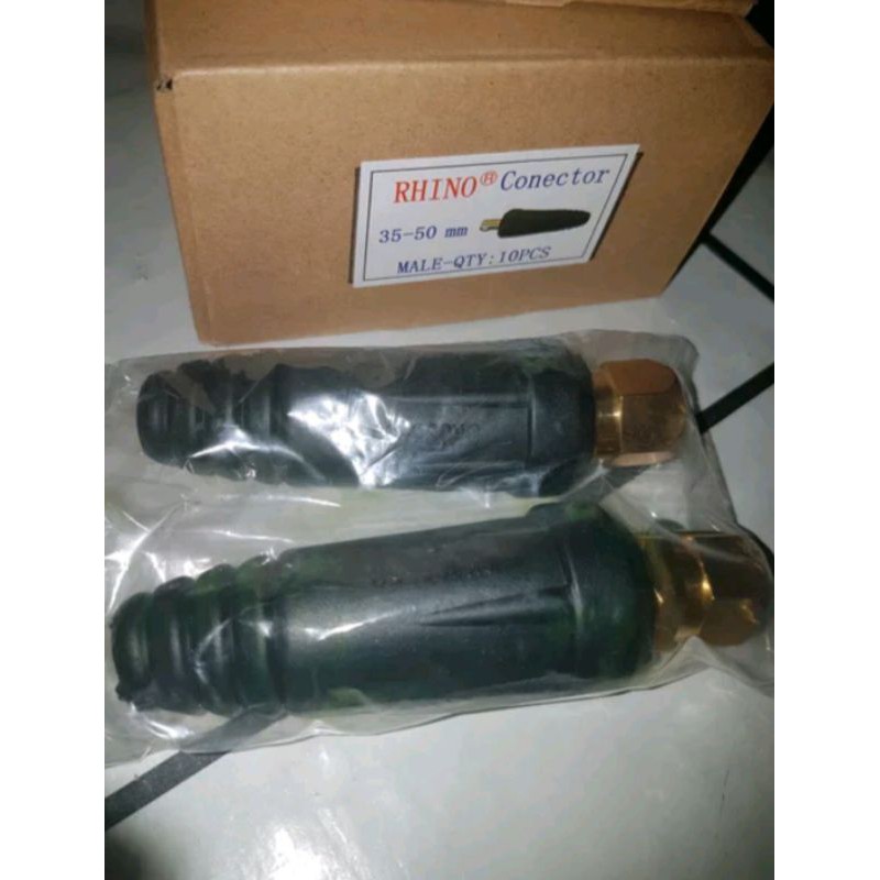 Rhino Socket Konektor Male Rhino Connector Euro Plug Male DKJ 35 - 50 mm 1 pcs Soket konektor