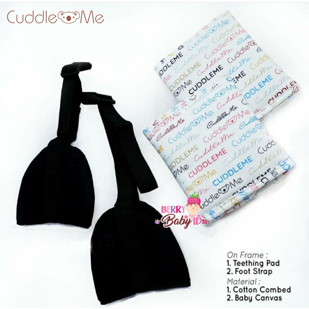 Cuddle Me Teething Pads &amp; Foot Strap Aksesoris Lite Carrier Gendongan Depan Bayi CME014 Berry Mart