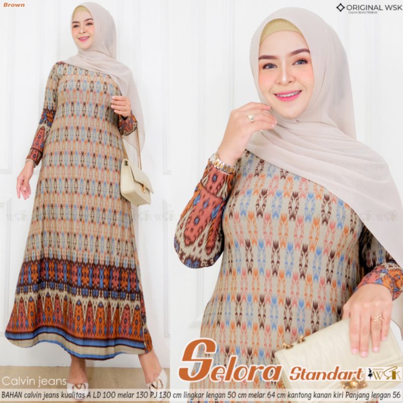 GAMIS TERBARU 2022 MODERN SELORA STANDART ORI WSK SIZE S M LD 95 MELAR SAMPAI 110 CALVIN JEANS PREMI