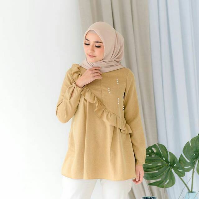 Claire Blouse by Wearing Klamby Mustard Size S