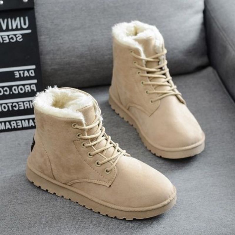 Sepatu boots winter wanita musim dingin