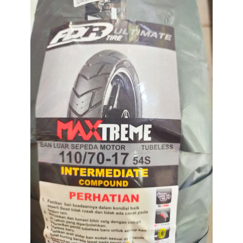 FDR BAN LUAR TYPE MAXTREME 110 120 /70 RING 17 TUBELESS TOURING SUPERMOTO