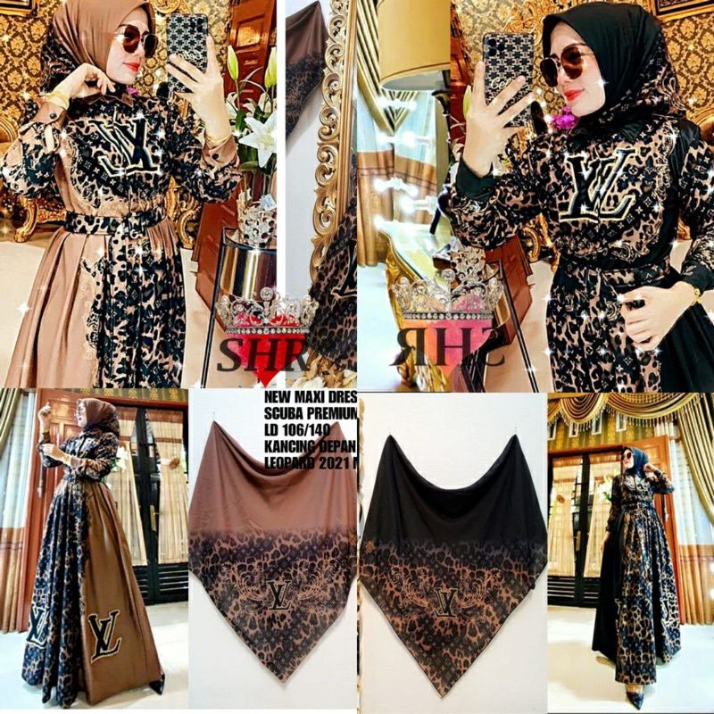 ORI SHR SAHIRA  GAMIS BUNGA GUCCIII MAXY SYR SYAHIRA HIGH QUALITY