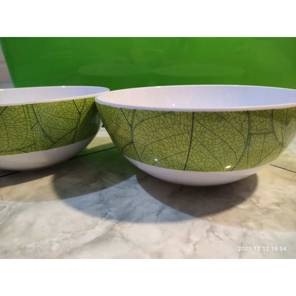 MASPION VANDA Melamine BF 579 - Mangkok Hawai 8.75 inch - GREENY