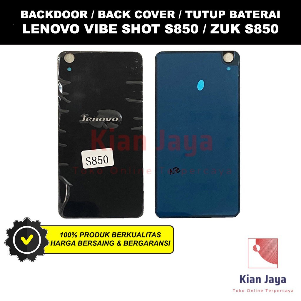 Backdoor Lenovo Vibe Shot S850 / Zuk S850 Back Cover Tutup Belakang Baterai Cassing Casing Backcase Original