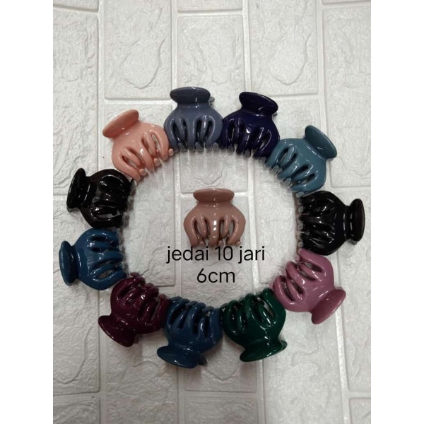6 pcs jepit jedai glosy import jari 10 terbaru