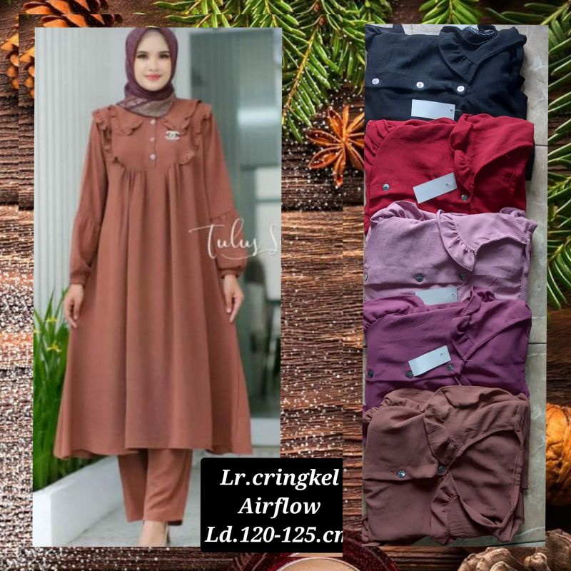 AIRFLOW CRINGCLE SETCEL LONG TUNIK PREMIUM