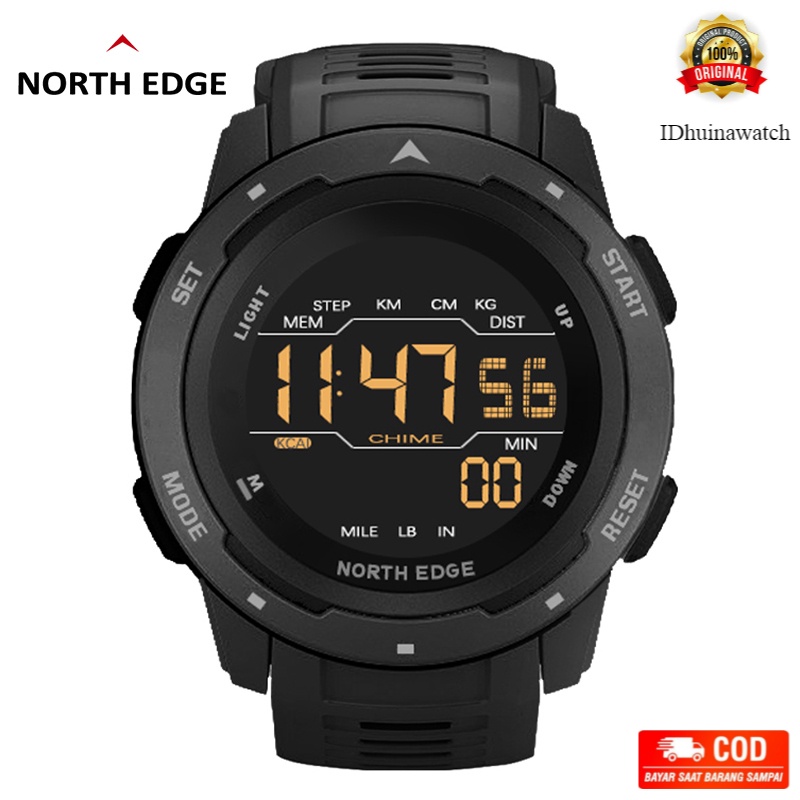 NORTH EDGE MARS jam tangan pria Murah terbaru 2020 Original anti air 50M Olahraga Outdoor Sport Digi