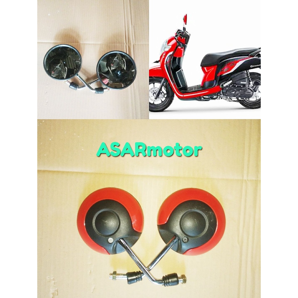 SPION  HONDA SCOPY WARNA MERAH.