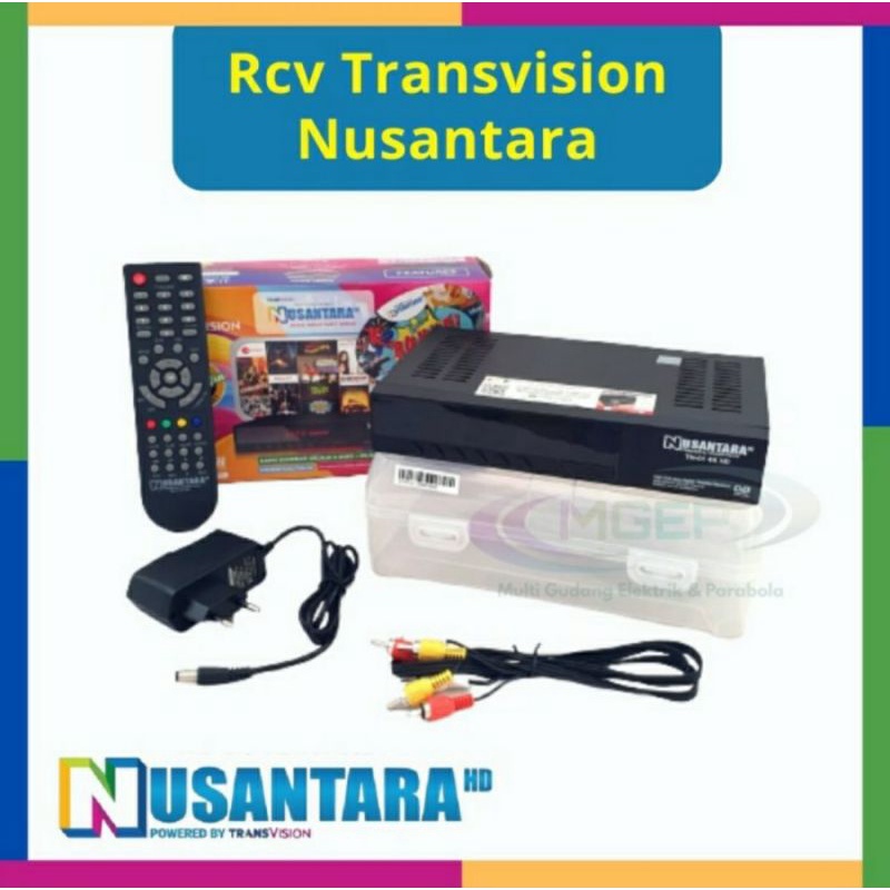 Receiver Transvision Nusantara HD bonus kabel HDMI