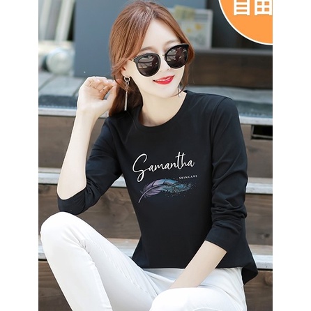 ATASAN SAMANTHA/ATASAN WANITA KOREAN STYLE/KAOS ATASAN WANITA LENGAN PANJANG/BAJU ATASAN WANITA LENGAN PANJANG