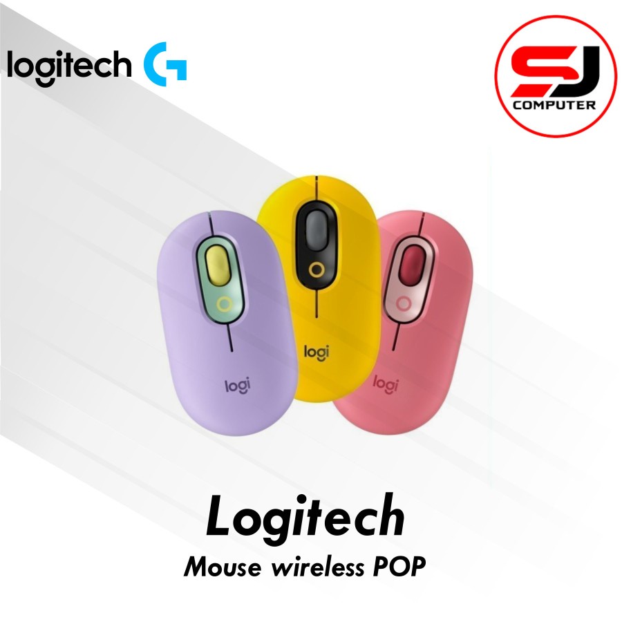 Mouse Logitech POP with Emoji Keys Wireless Bluetooth Silent