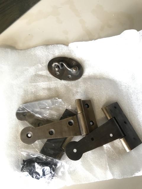 Kunci Pengait Pengaman Lemari Nakas Kictchen Set Kuningan Antik Kuno