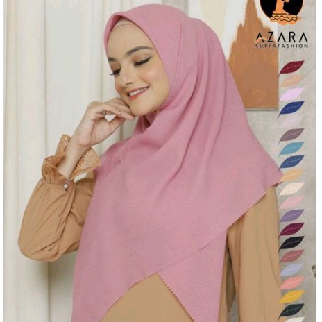 Azara Hijab Segi Empat Potton Premium Nur Check 110X110 CM