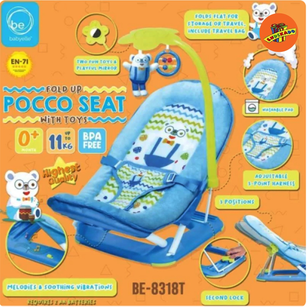 BABYELLE FOLD UP POCCO SEAT WITH  TOYS - Bouncher Bayi