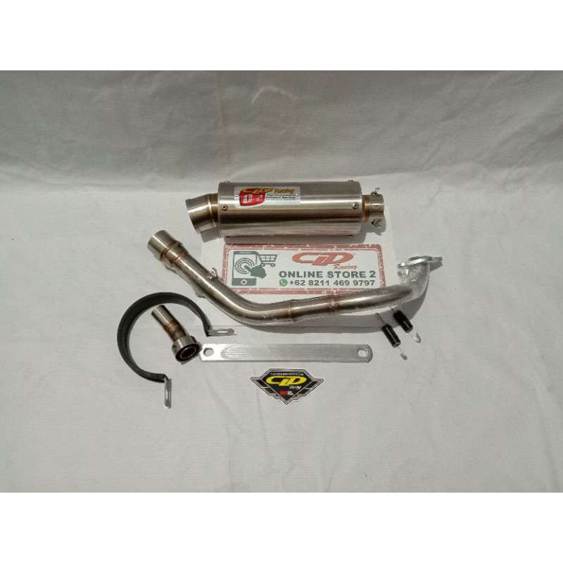 KNALPOT CLD RACING TYPE C2 BULAT OVAL BEAT/BEAT FI/NEW BEAT FI/SCOOPY/SCOOPY FI
