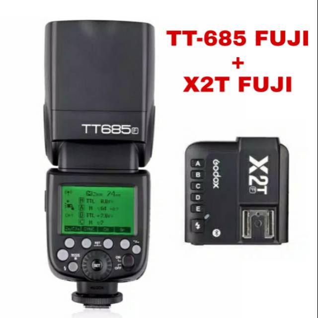 Paket hemat GAC flash GODOX TT-685F TT685F TT-685 Fuji  + triger GODOX X2T F