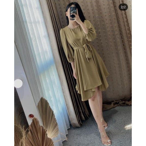 Toply shop New Dres wanita Geogia Dres korea style