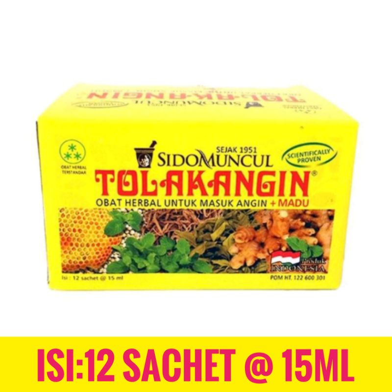 

TOLAK ANGIN CAIR SIDO MUNCUL 12 sachet ORIGINAL DEWASA