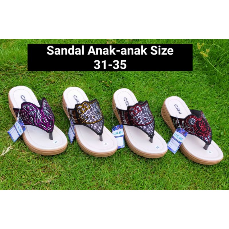 Sandal Anak/ Sandal Wedges Anak-anak Cilbi Hak 3cm Size 31-35
