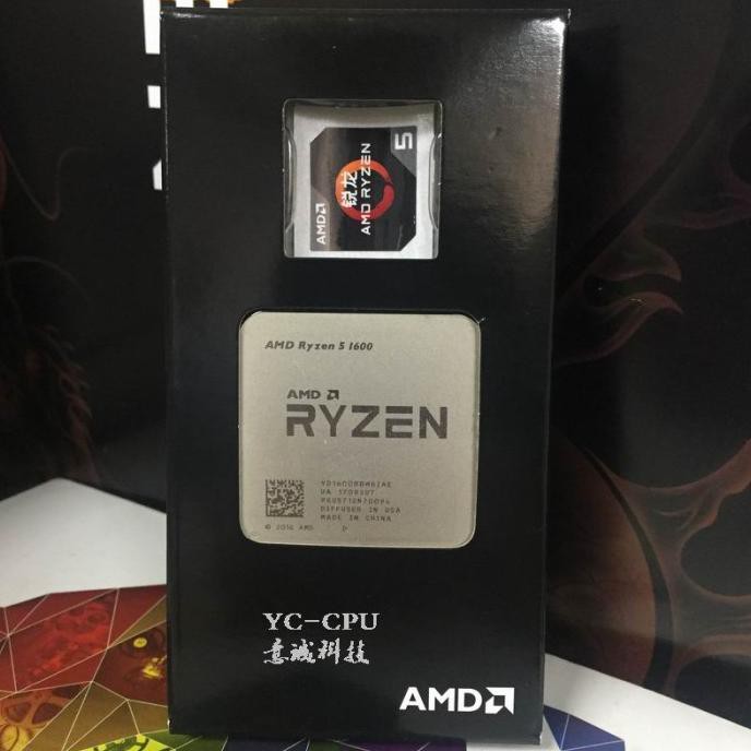 Terbaru. AMD Ryzen 5 1600 R5 1600 CPU Processor 6Core 12Threads
