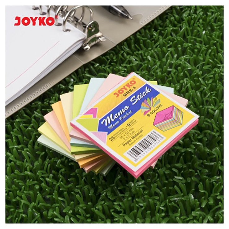 Joyko Memo Stick MMS 4 Kertas Tempel  Color Sticky Notes 