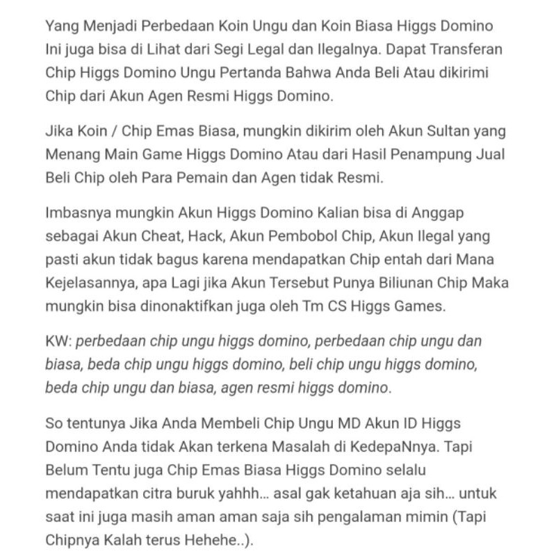 Chip Higgs Domino Md Ungu Koin Sakti Shopee Indonesia