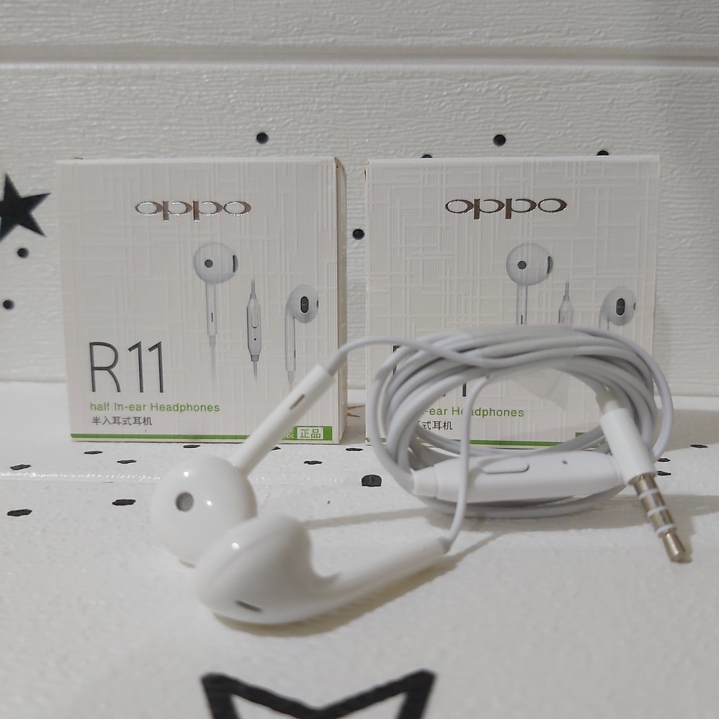 HEADSET OPPO ORIGINAL R11-EARPHONE OPPO ORIGINAL R11