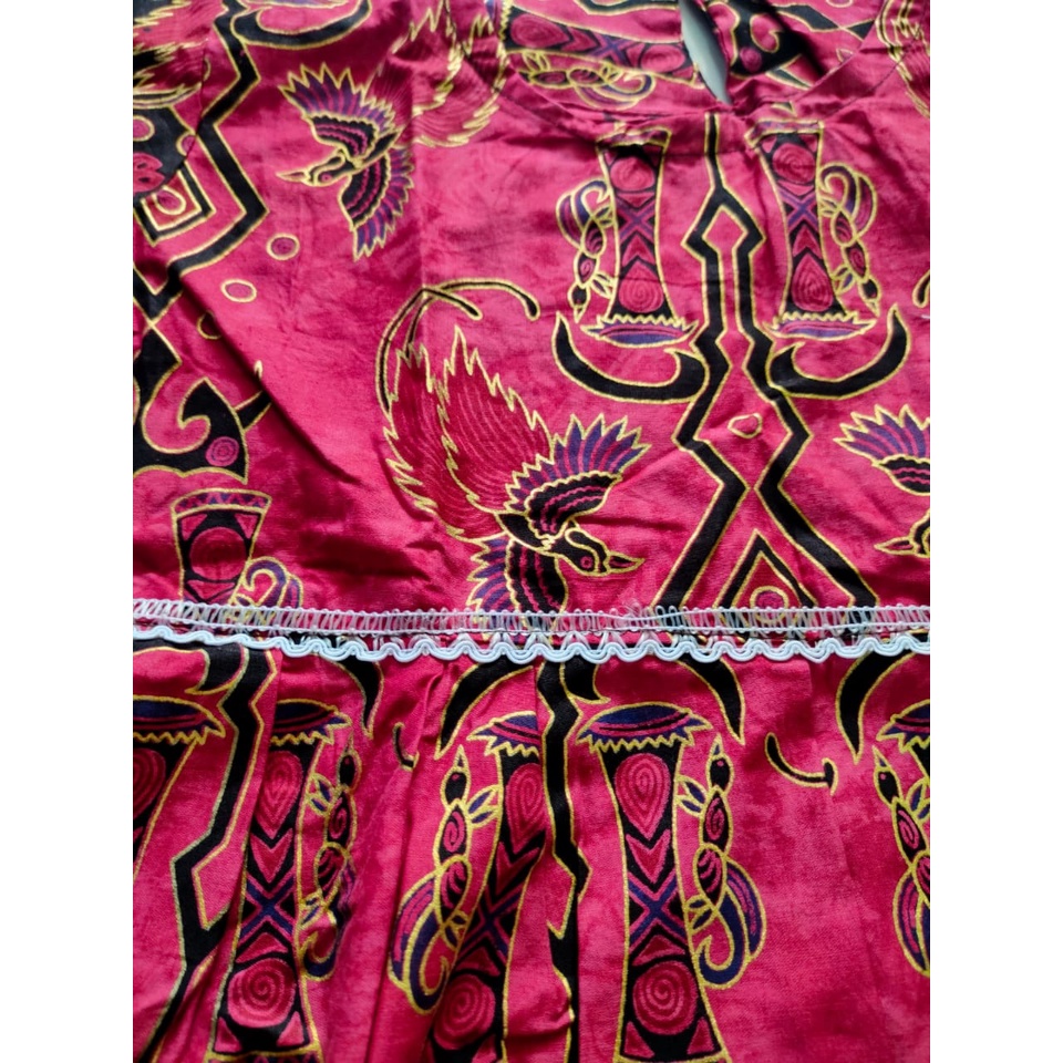 DRESS BATIK SOLO/BAJU ANAK PEREMPUAN/DRESS BATIK ANAK CEWE MURAH BAGUS