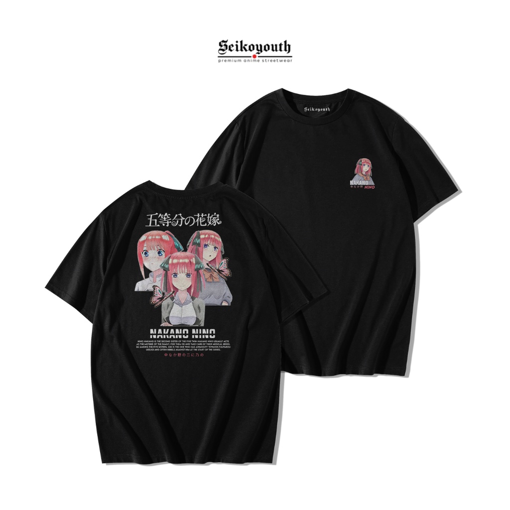 KAOS ANIME GOTOUBUN NO HANAYOME "NINO NAKANO" BLACK