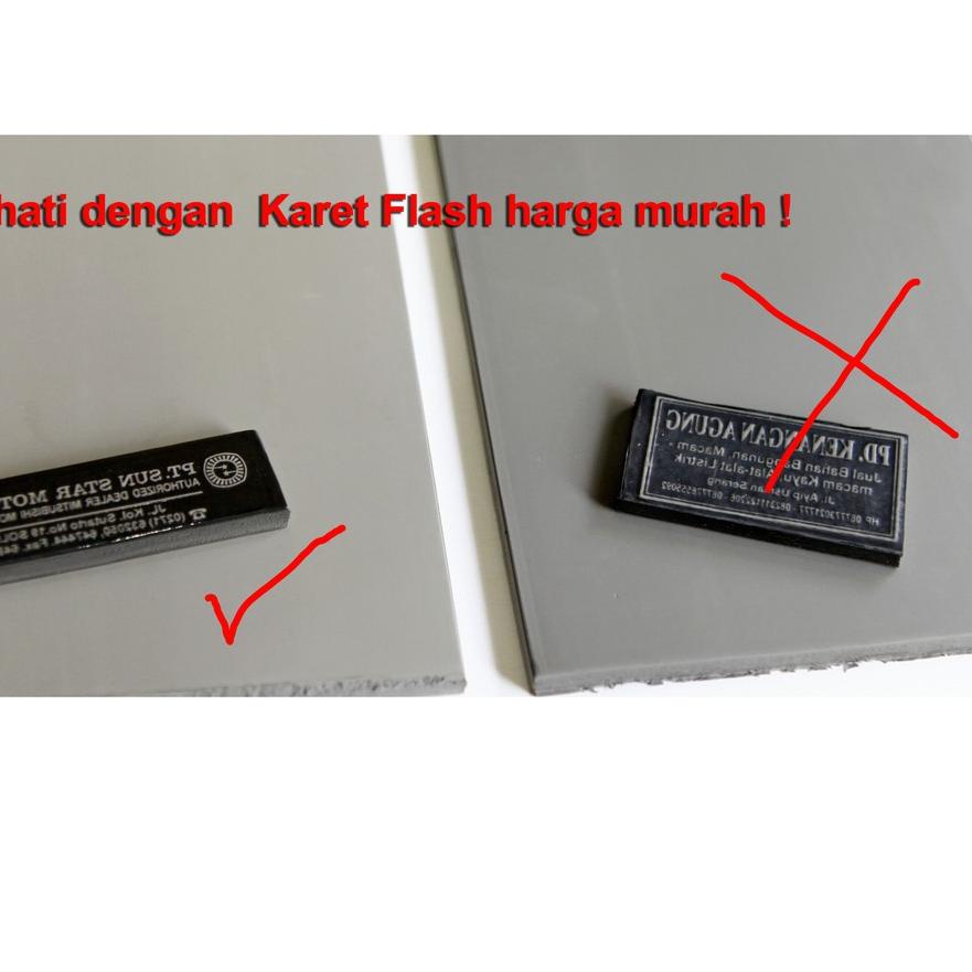 

Special - Karet Stempel Flash Mark" - Kualitas Warna Abu-Abu