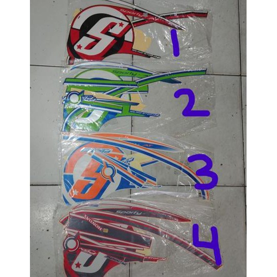 Baru Striping Lis&Stiker Body&Stiker Motor Scoopy Sporty Fi 2015 Dijamin Ori