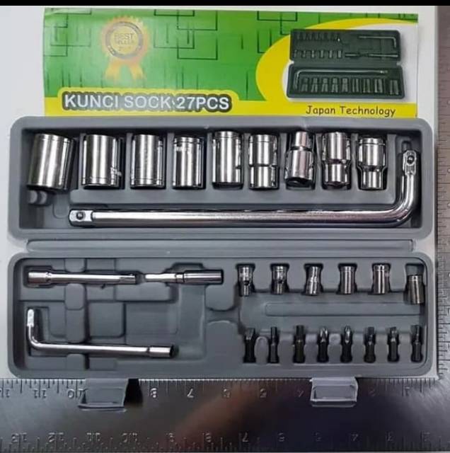 Kunci Shock Wrench Set 27pcs KENMASTER ORIGINAL