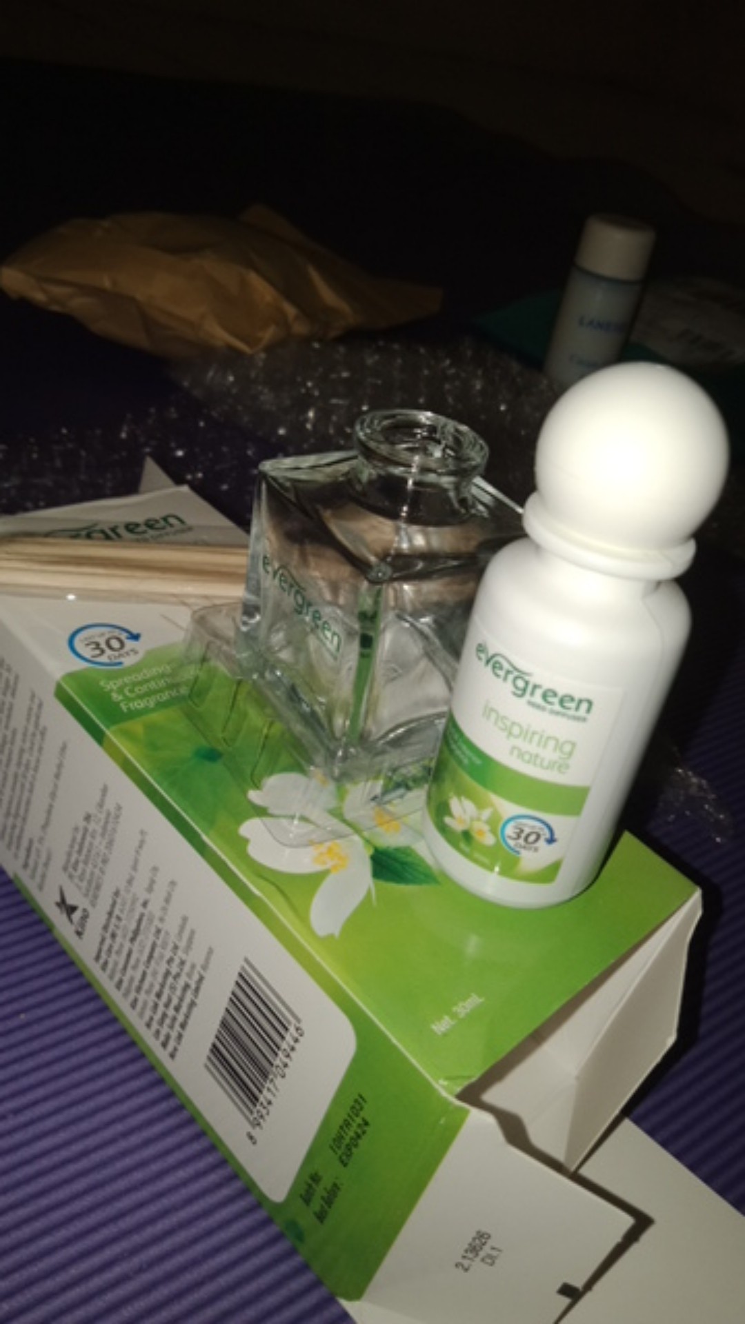 Evergreen / Reed Diffuser / 30ml / Set / Refill / Pengharum Ruangan / Aroma Bunga