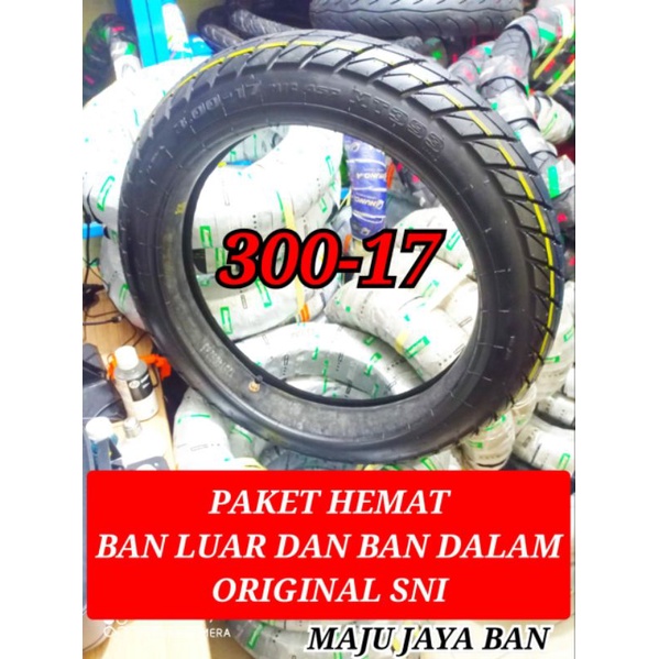 paket hemat ban luar dan ban dalam 300-17 ban honda win supra revo jupiter vega satria viksen megapr