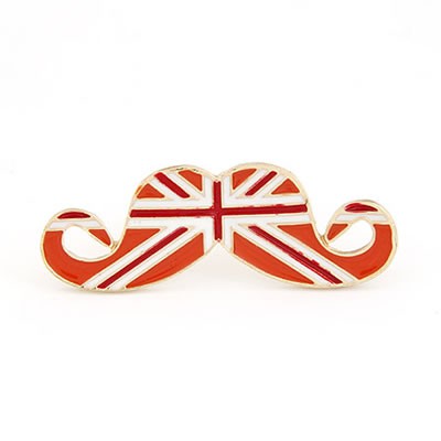 LRC Cincin Korean persoanlity fashion effendi moustache national flag pattern openings ring