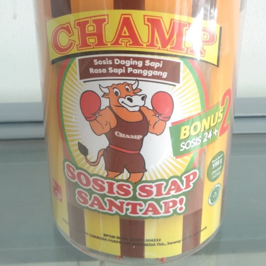 

Sosis Champs Siap Makan Rasa Sapi isi 24batang 598gr