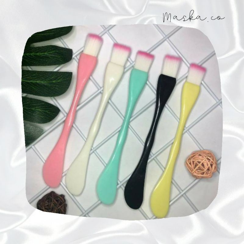 Kuas Spatula Masker 2 in 1