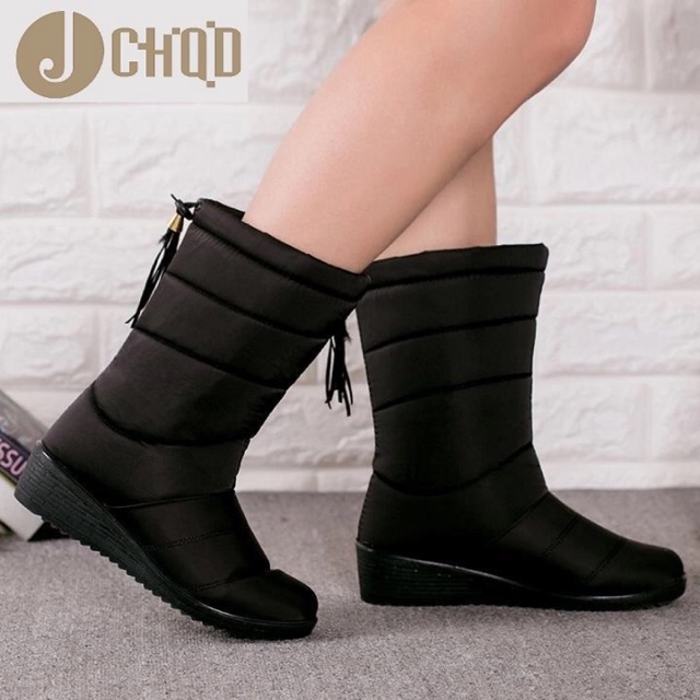 IMPORT Flash Sale Cuci Gudang Boots Snow Sepatu Boots Musim Dingin Parka Winter Wool Lapis bulu