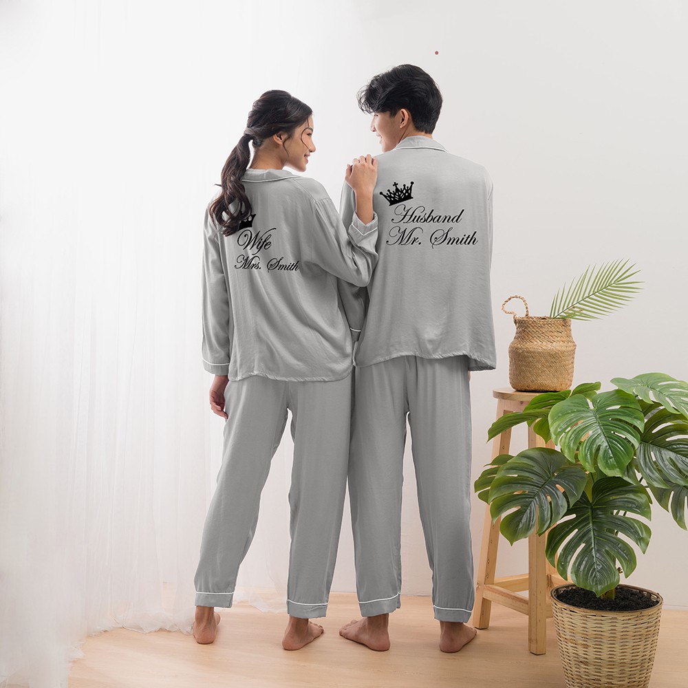 Zavyn Setelan Piyama Satin PP King Husband Wife Queen