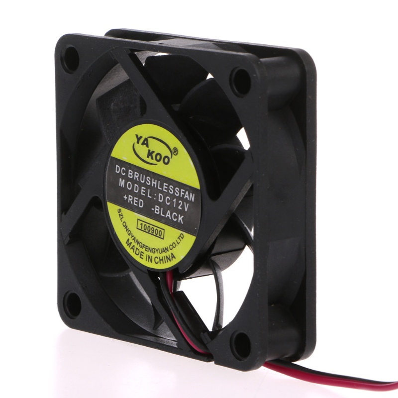 Cre Untuk DC 12V 2-Pin 60x60x15mm Komputer PC CPU System Sleeve-Bearing Cooling Fan60