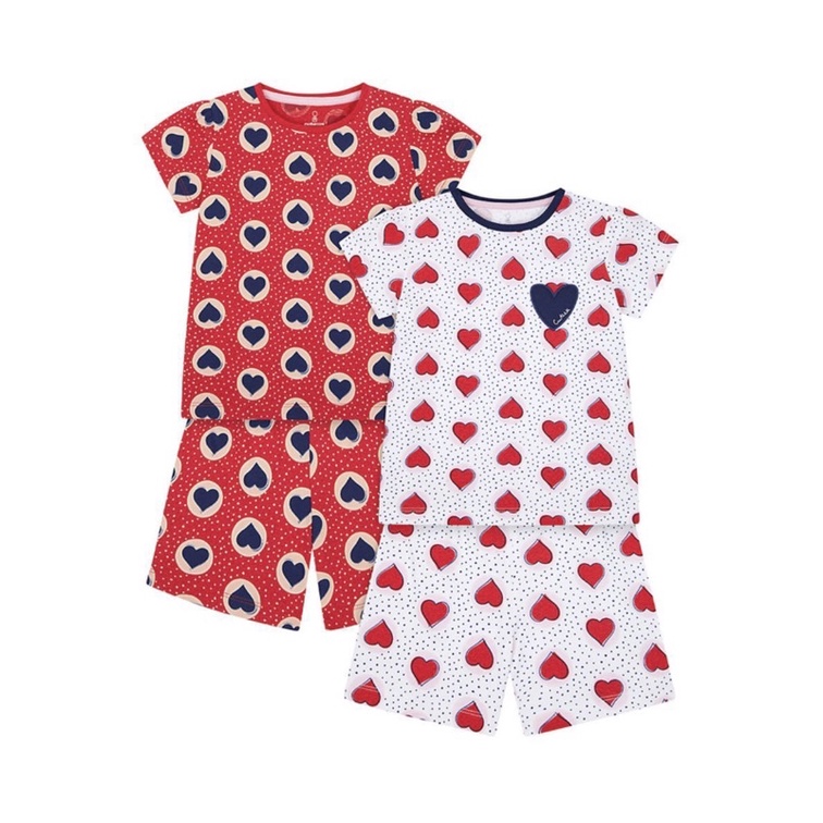 Mothercare Hearts Shortie Pyjamas SALE