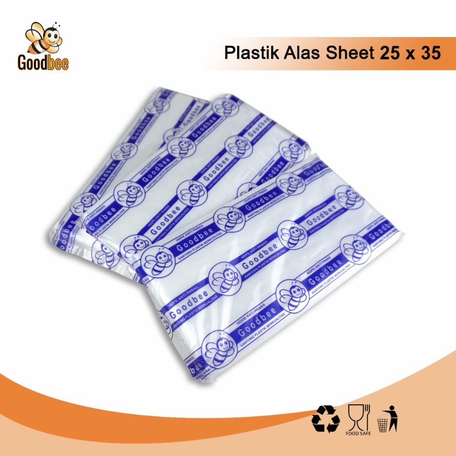 Goodbee hd sheet 25 x 35 cm - Plastik Alas Makanan Sheet 25x35cm - ISI 4 PACK