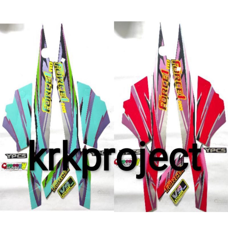 striping lish body yamaha force1 force 1 110