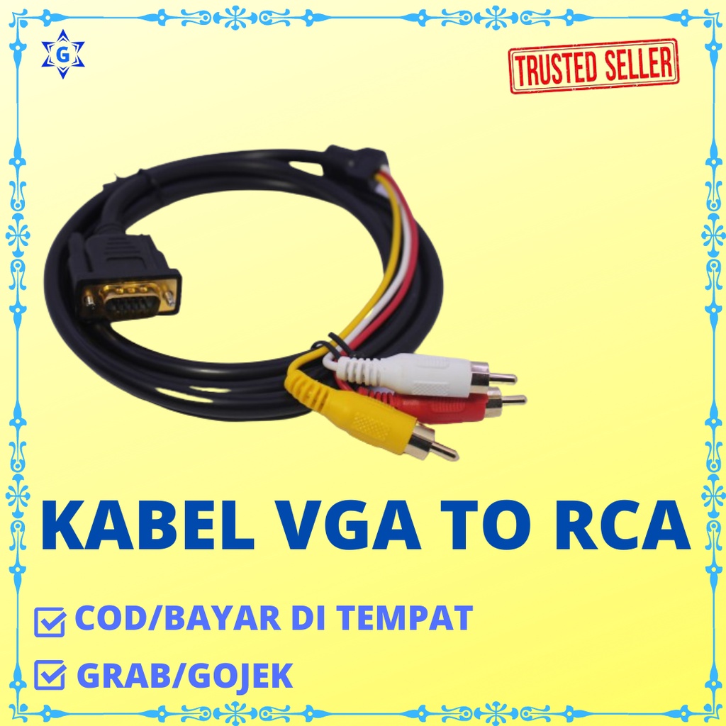 KABEL VGA TO RCA TERLARIS