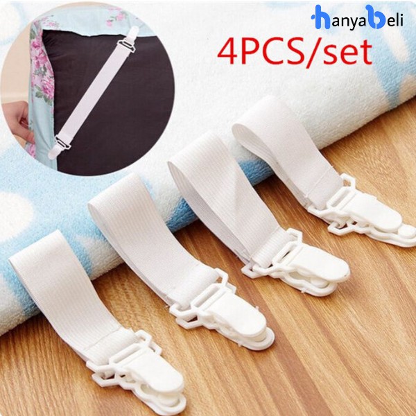 Sheet Grippers Pengait Sprei Isi 4Pcs Penjepit Sudut Bed Cover Kasur