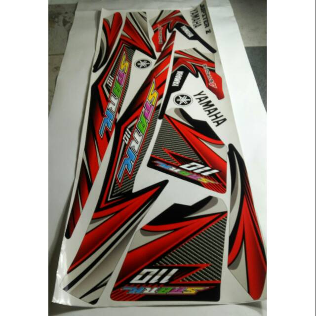 Striping sticker variasi grafis Jupiter z lama