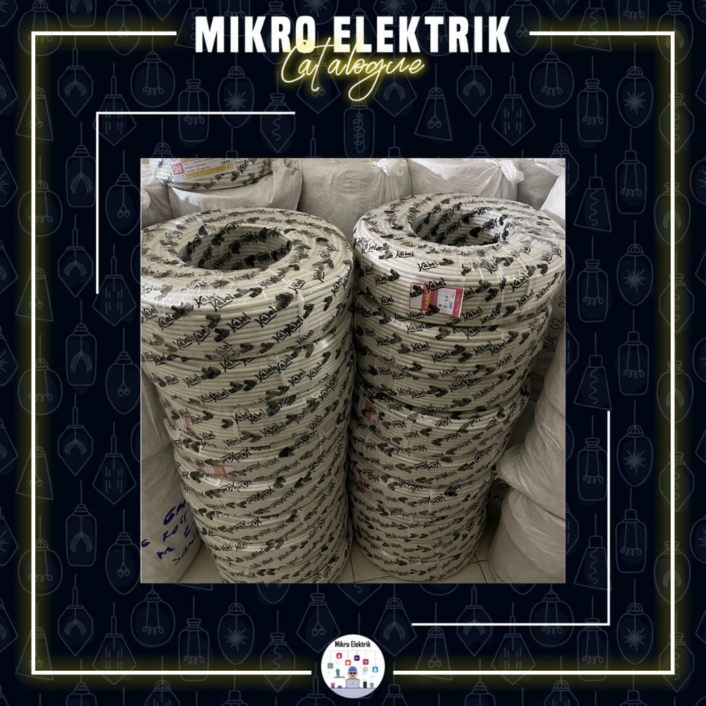 Kabel Listrik NYM Kawat 2x1.5 SANTA Per Roll 200 Yard Meter